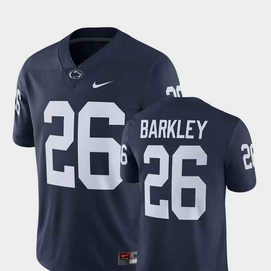 Men Penn State Nittany Lions Saquon Barkley 26 Navy Alumni Football Game Player Jersey
